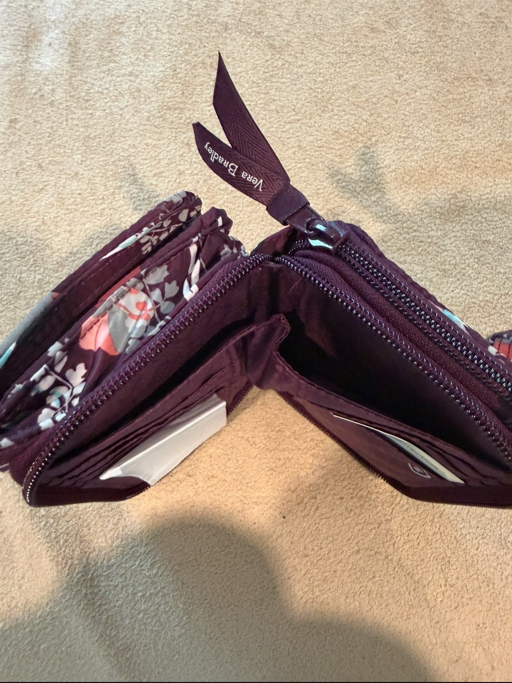 Vera Bradley pressed flowers ultralight RFID 3 in 1 Crossbody bag/wallet - Picture 10 of 10